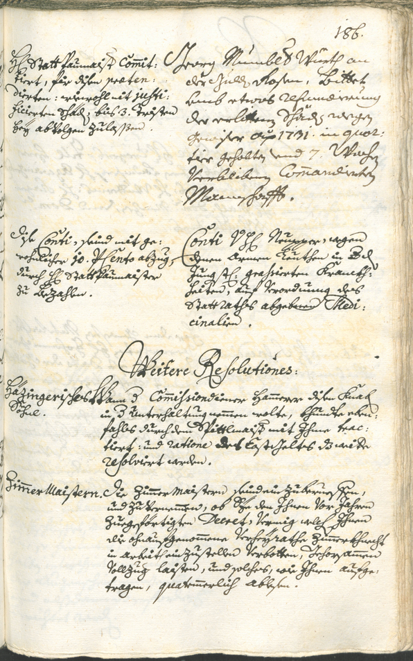 Archivio Storico della Città di Bolzano - BOhisto protocollo consiliare 1732/35 