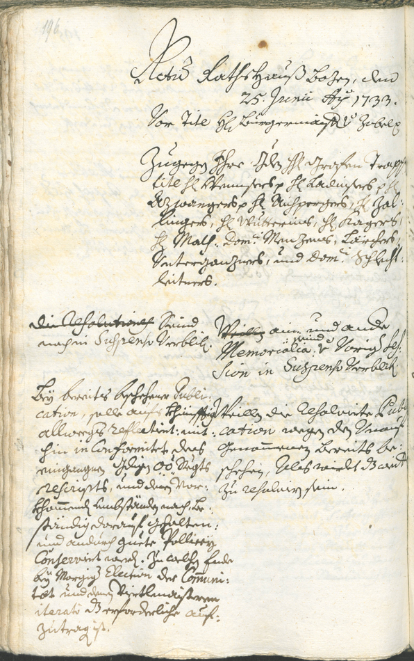 Civic Archives of Bozen-Bolzano - BOhisto Ratsprotokoll 1732/35 