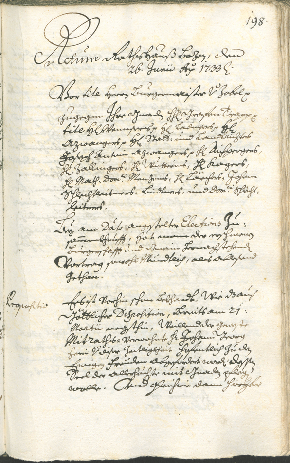 Archivio Storico della Città di Bolzano - BOhisto protocollo consiliare 1732/35 