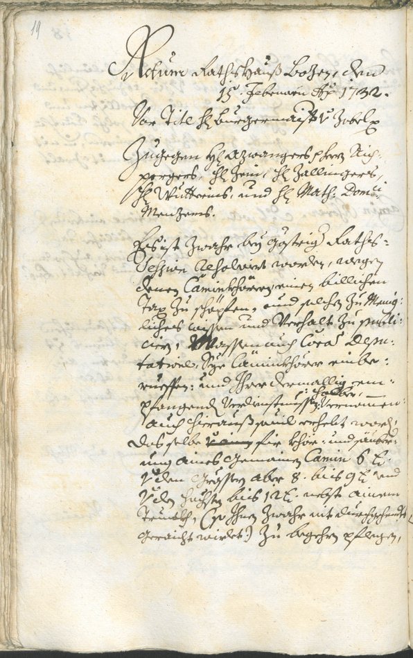 Archivio Storico della Città di Bolzano - BOhisto protocollo consiliare 1732/35 