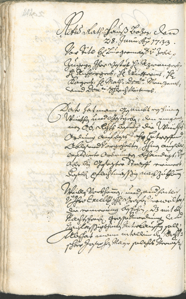 Archivio Storico della Città di Bolzano - BOhisto protocollo consiliare 1732/35 