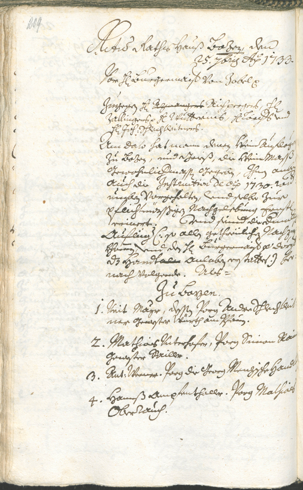 Archivio Storico della Città di Bolzano - BOhisto protocollo consiliare 1732/35 