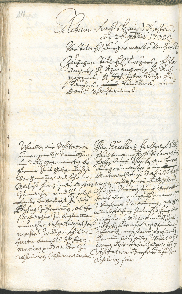 Civic Archives of Bozen-Bolzano - BOhisto Ratsprotokoll 1732/35 