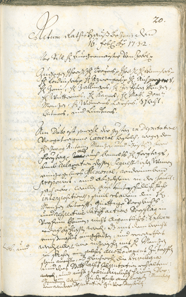 Archivio Storico della Città di Bolzano - BOhisto protocollo consiliare 1732/35 