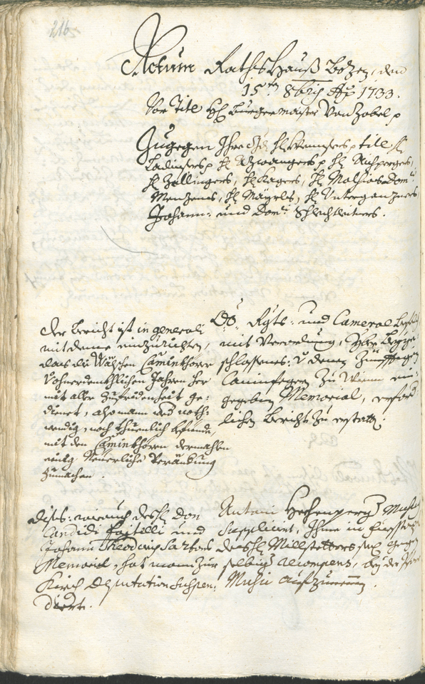 Civic Archives of Bozen-Bolzano - BOhisto Ratsprotokoll 1732/35 