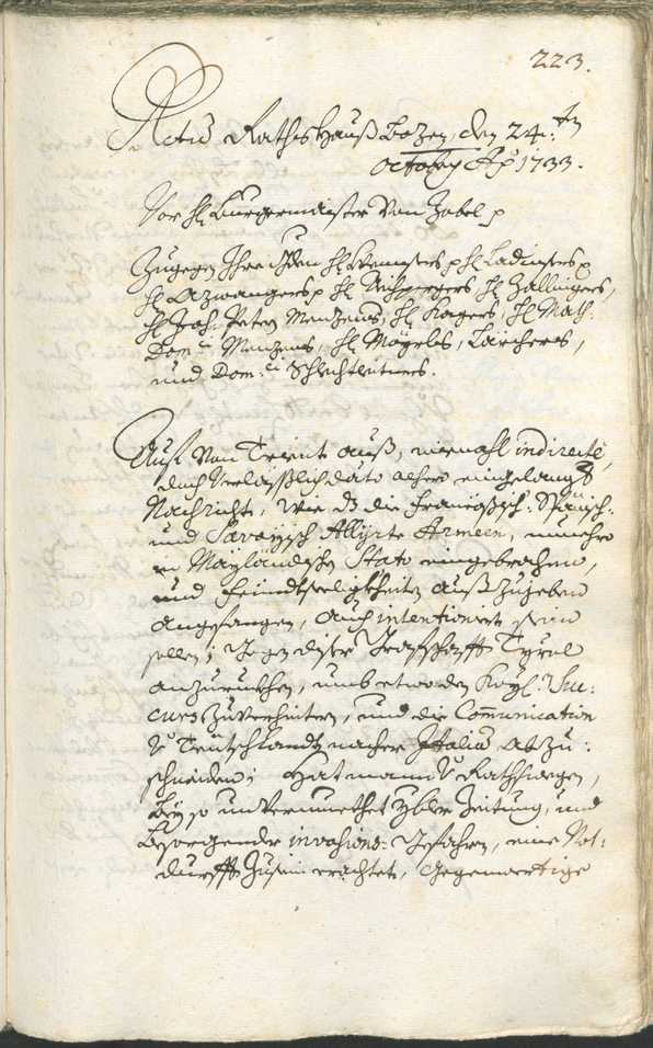 Archivio Storico della Città di Bolzano - BOhisto protocollo consiliare 1732/35 