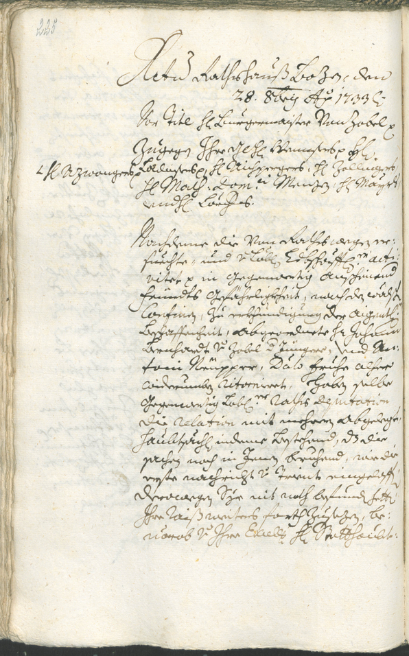 Stadtarchiv Bozen - BOhisto Ratsprotokoll 1732/35 