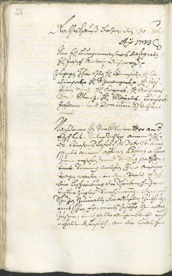 Archivio Storico della Città di Bolzano - BOhisto protocollo consiliare 1732/35 