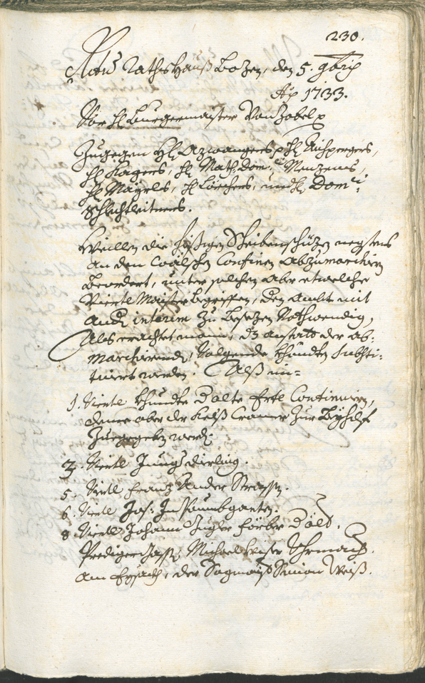 Archivio Storico della Città di Bolzano - BOhisto protocollo consiliare 1732/35 