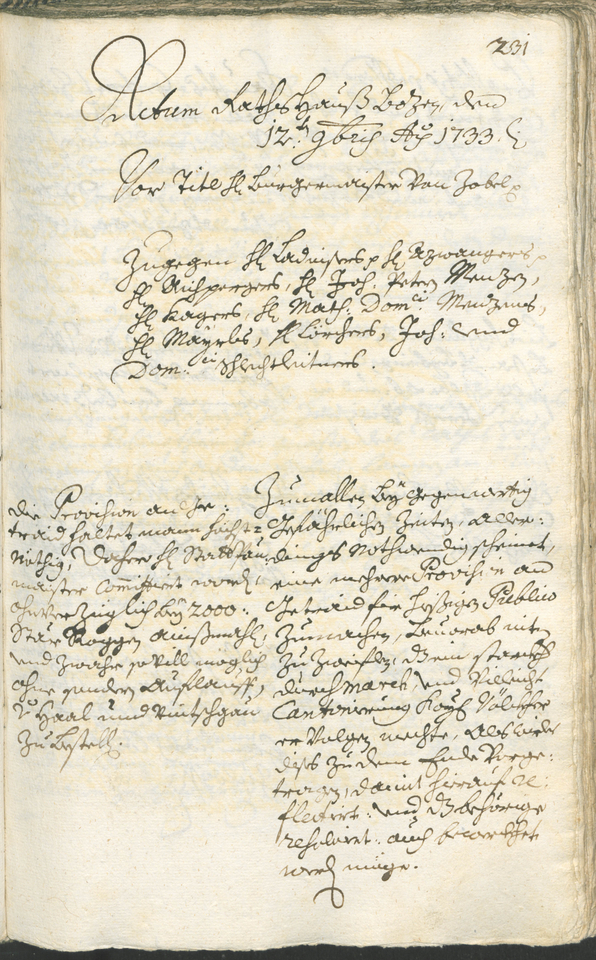 Civic Archives of Bozen-Bolzano - BOhisto Ratsprotokoll 1732/35 