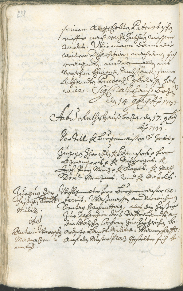 Archivio Storico della Città di Bolzano - BOhisto protocollo consiliare 1732/35 