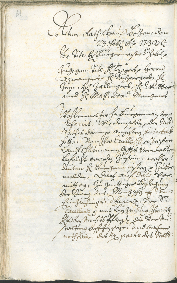 Civic Archives of Bozen-Bolzano - BOhisto Ratsprotokoll 1732/35 