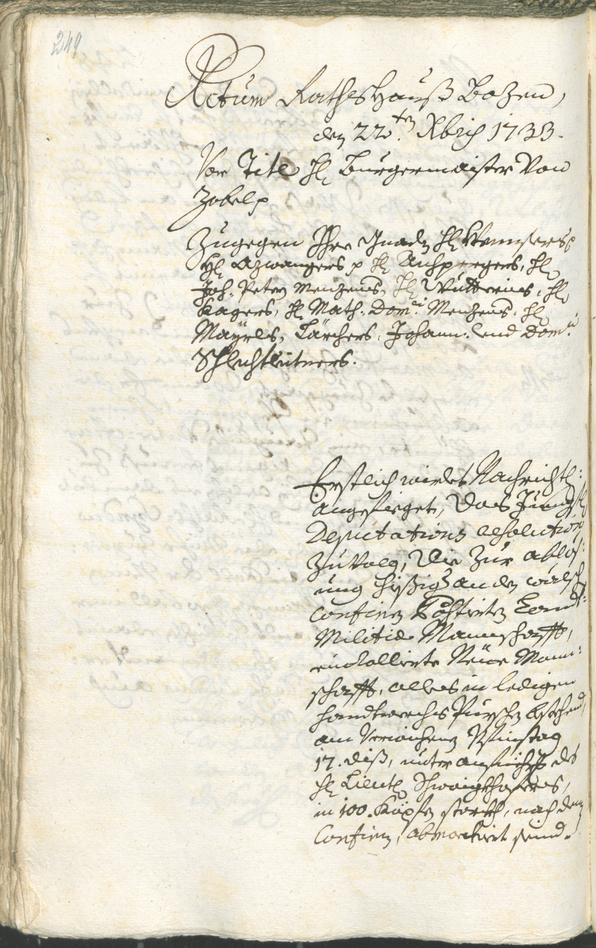 Archivio Storico della Città di Bolzano - BOhisto protocollo consiliare 1732/35 