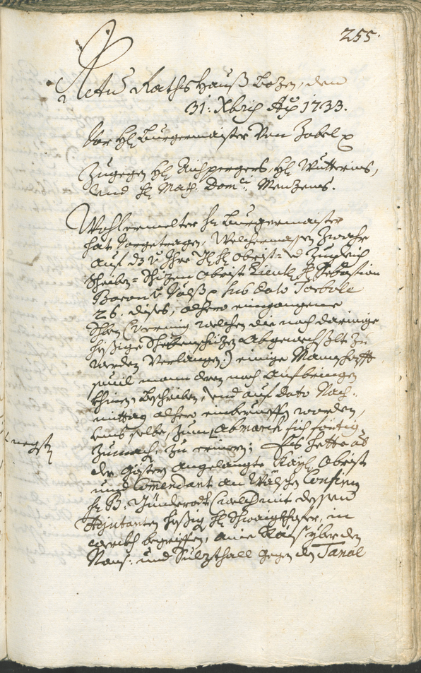 Civic Archives of Bozen-Bolzano - BOhisto Ratsprotokoll 1732/35 