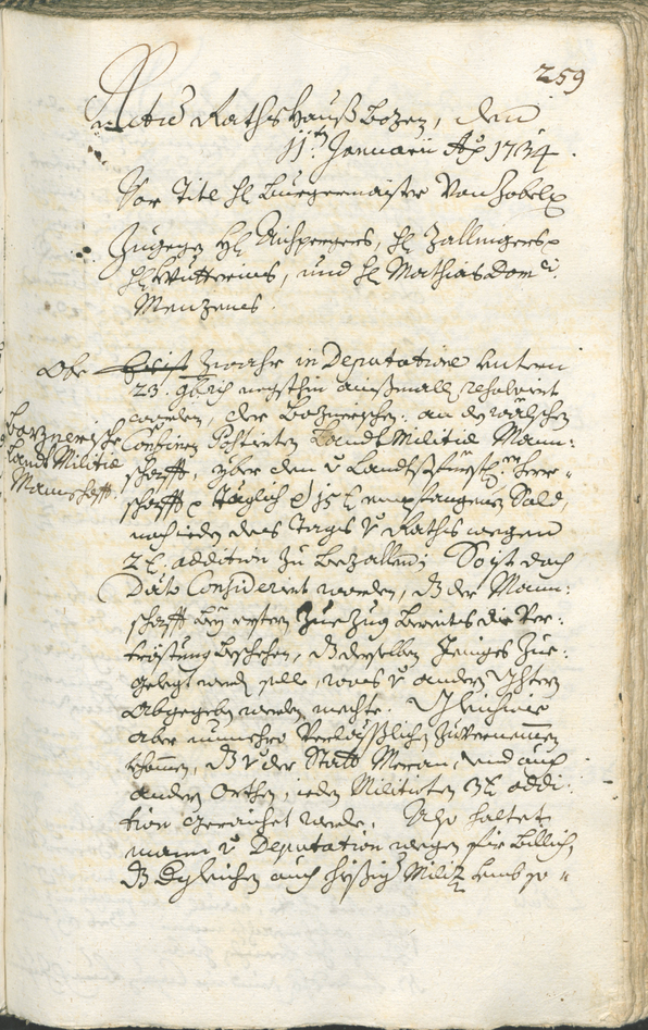 Stadtarchiv Bozen - BOhisto Ratsprotokoll 1732/35 