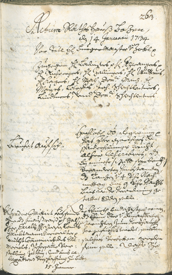 Civic Archives of Bozen-Bolzano - BOhisto Ratsprotokoll 1732/35 