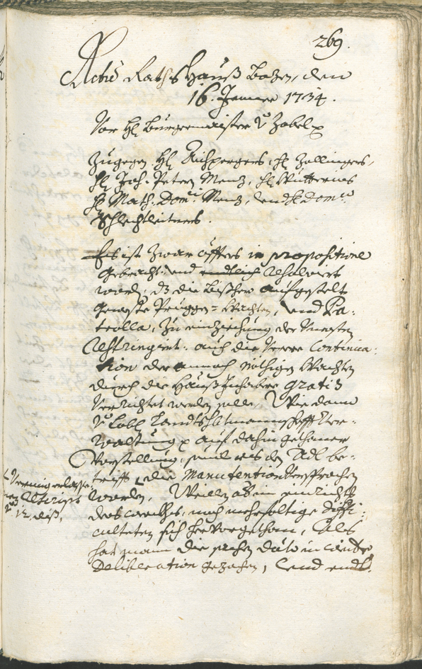 Archivio Storico della Città di Bolzano - BOhisto protocollo consiliare 1732/35 