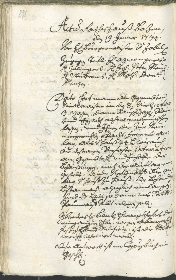 Archivio Storico della Città di Bolzano - BOhisto protocollo consiliare 1732/35 