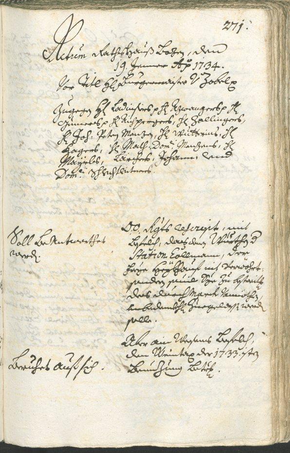 Archivio Storico della Città di Bolzano - BOhisto protocollo consiliare 1732/35 