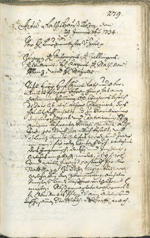 Civic Archives of Bozen-Bolzano - BOhisto Ratsprotokoll 1732/35 