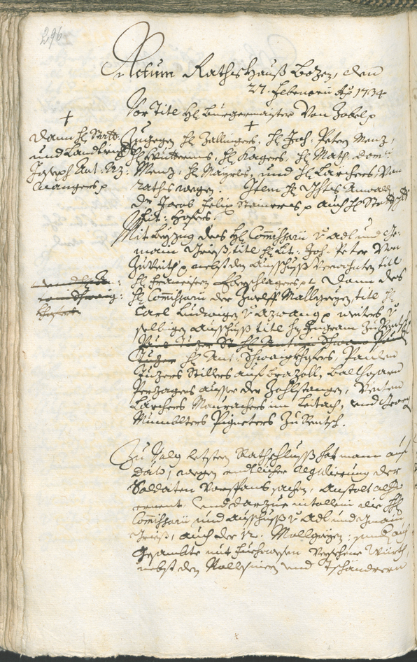 Archivio Storico della Città di Bolzano - BOhisto protocollo consiliare 1732/35 