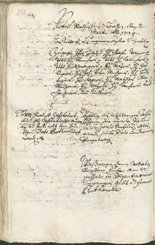 Archivio Storico della Città di Bolzano - BOhisto protocollo consiliare 1732/35 