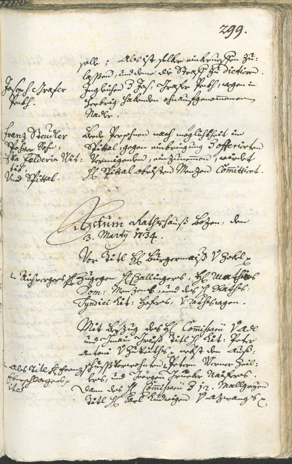 Archivio Storico della Città di Bolzano - BOhisto protocollo consiliare 1732/35 