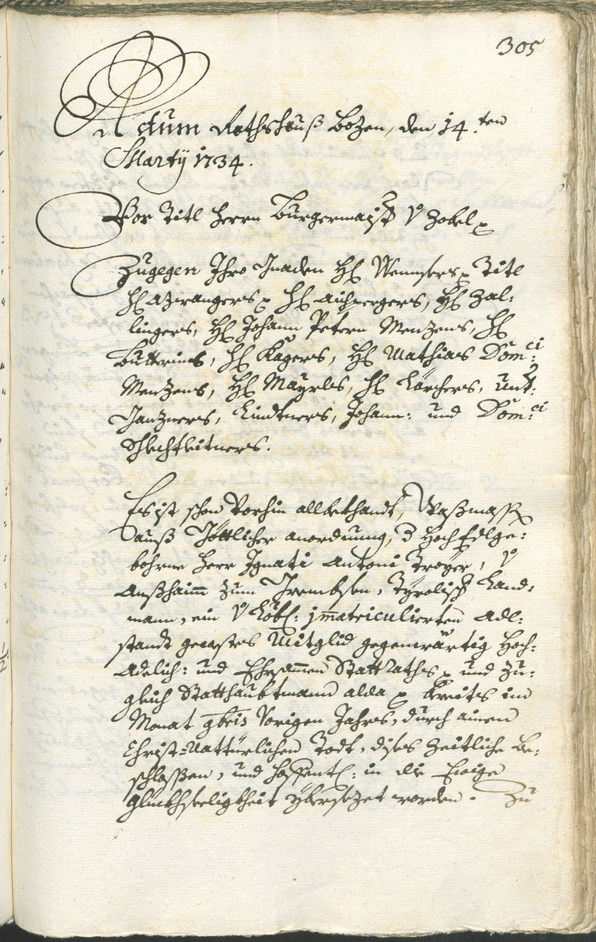 Civic Archives of Bozen-Bolzano - BOhisto Ratsprotokoll 1732/35 