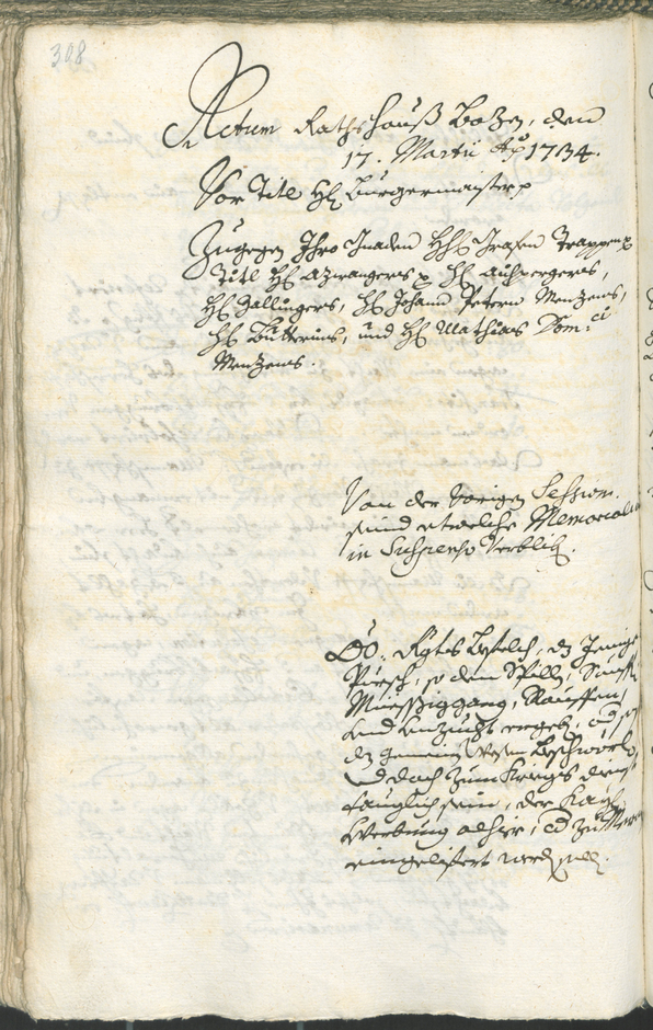 Archivio Storico della Città di Bolzano - BOhisto protocollo consiliare 1732/35 