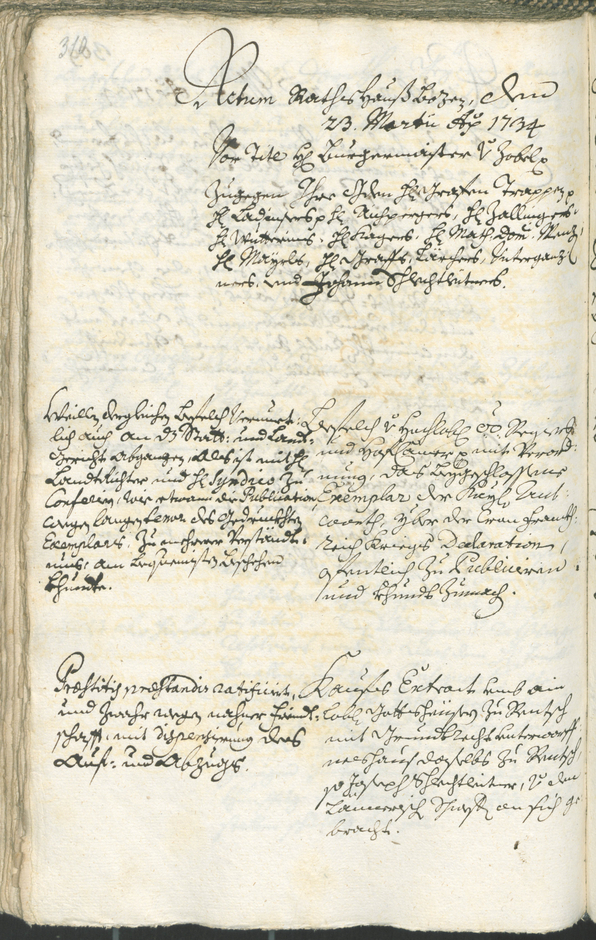 Archivio Storico della Città di Bolzano - BOhisto protocollo consiliare 1732/35 