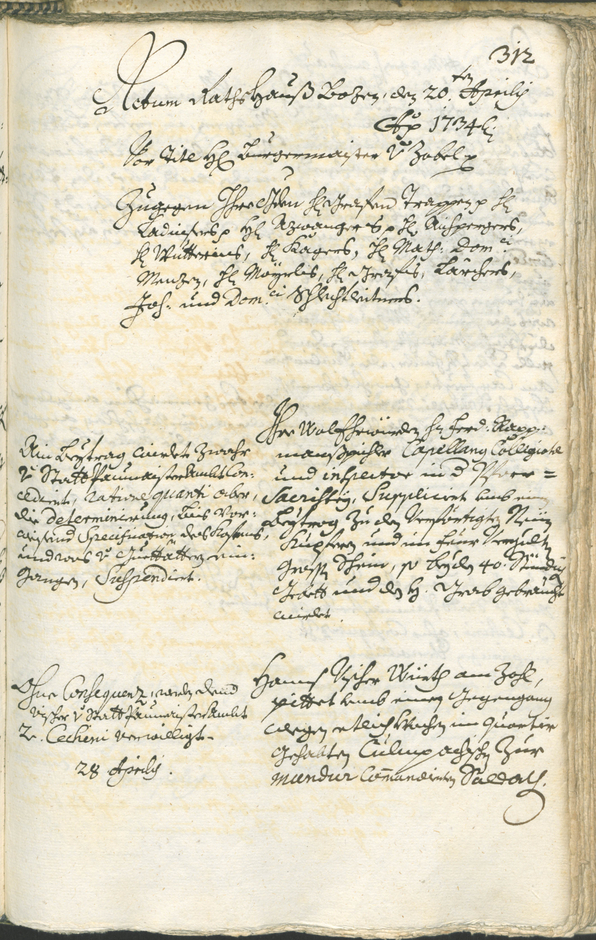 Civic Archives of Bozen-Bolzano - BOhisto Ratsprotokoll 1732/35 