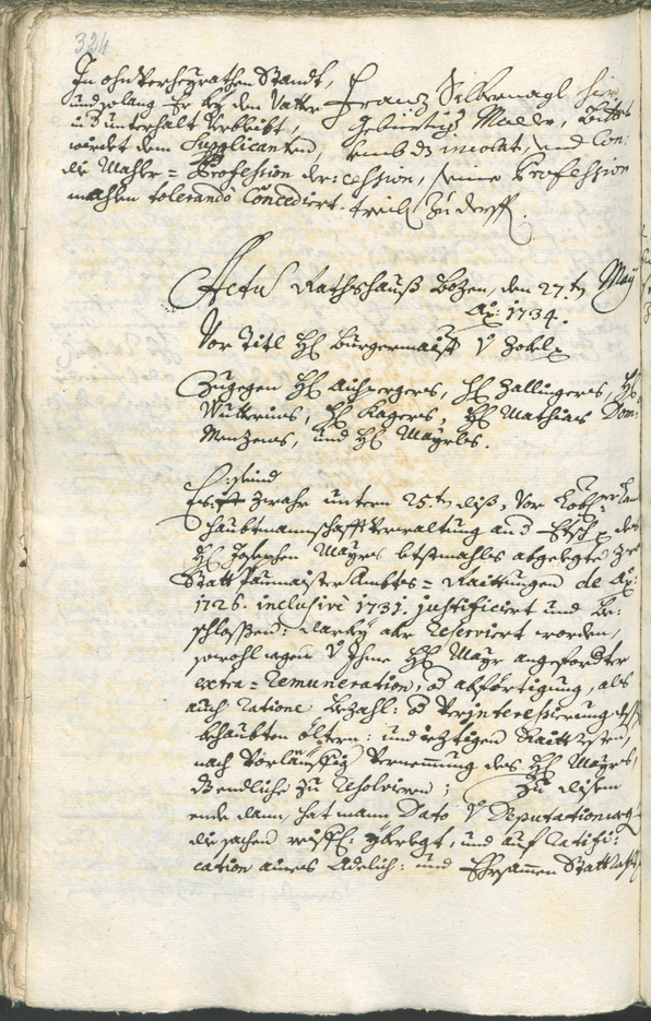 Archivio Storico della Città di Bolzano - BOhisto protocollo consiliare 1732/35 