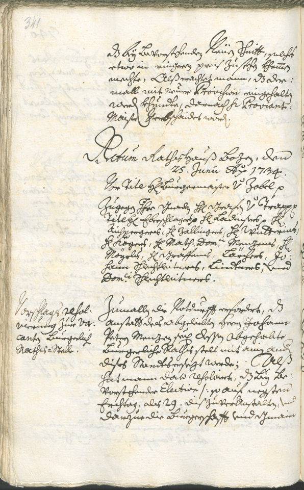 Archivio Storico della Città di Bolzano - BOhisto protocollo consiliare 1732/35 