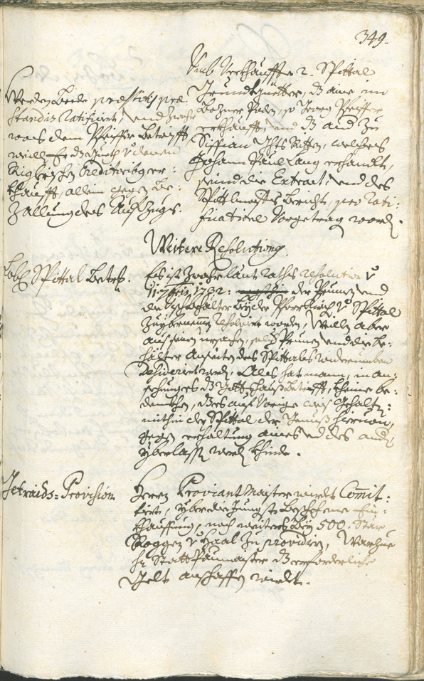 Civic Archives of Bozen-Bolzano - BOhisto Ratsprotokoll 1732/35 