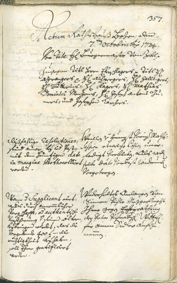 Archivio Storico della Città di Bolzano - BOhisto protocollo consiliare 1732/35 