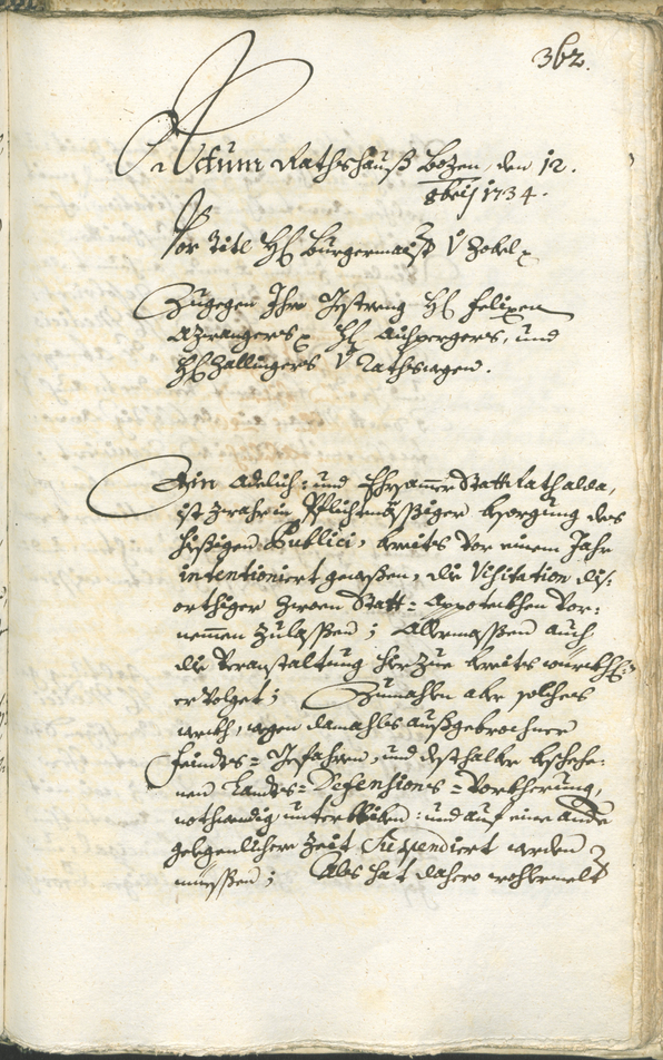 Civic Archives of Bozen-Bolzano - BOhisto Ratsprotokoll 1732/35 