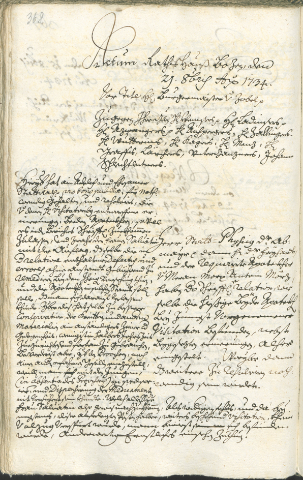 Archivio Storico della Città di Bolzano - BOhisto protocollo consiliare 1732/35 