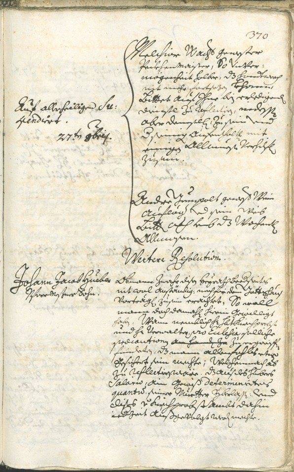 Stadtarchiv Bozen - BOhisto Ratsprotokoll 1732/35 