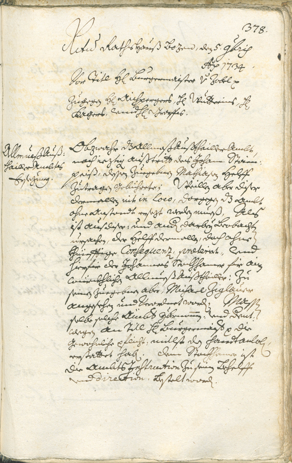 Archivio Storico della Città di Bolzano - BOhisto protocollo consiliare 1732/35 