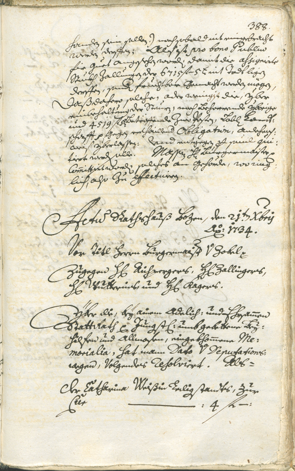 Archivio Storico della Città di Bolzano - BOhisto protocollo consiliare 1732/35 