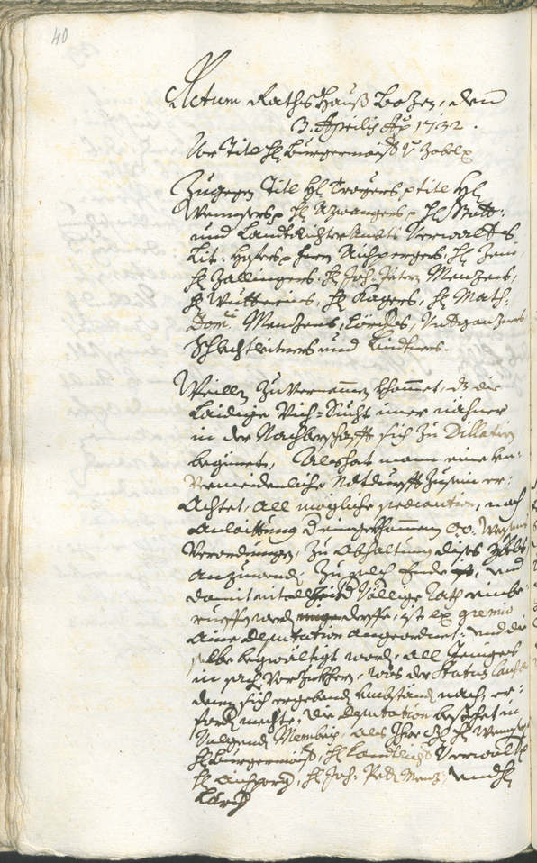 Archivio Storico della Città di Bolzano - BOhisto protocollo consiliare 1732/35 