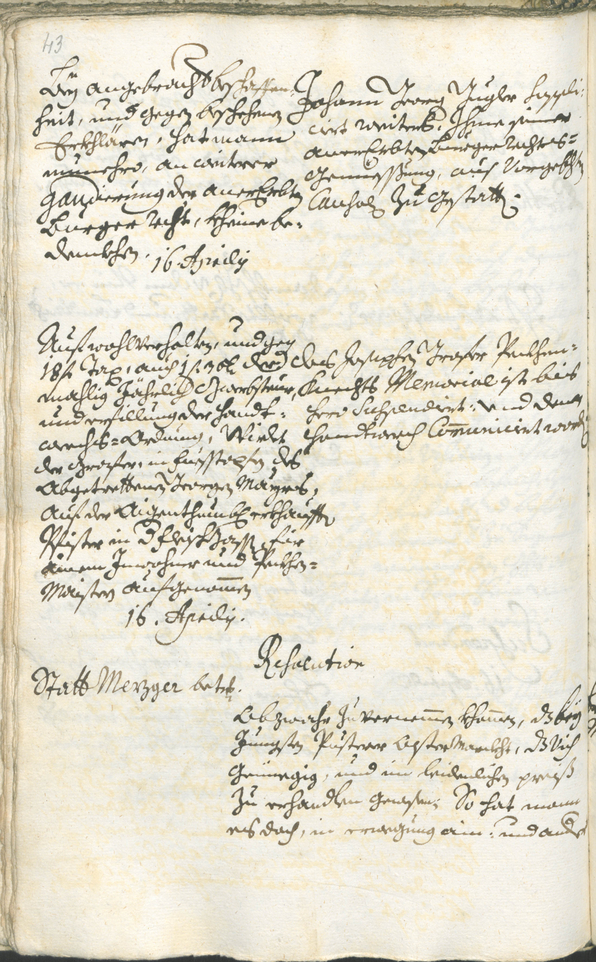 Archivio Storico della Città di Bolzano - BOhisto protocollo consiliare 1732/35 