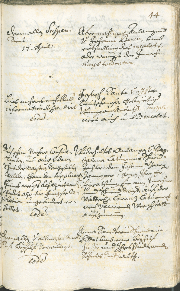 Stadtarchiv Bozen - BOhisto Ratsprotokoll 1732/35 