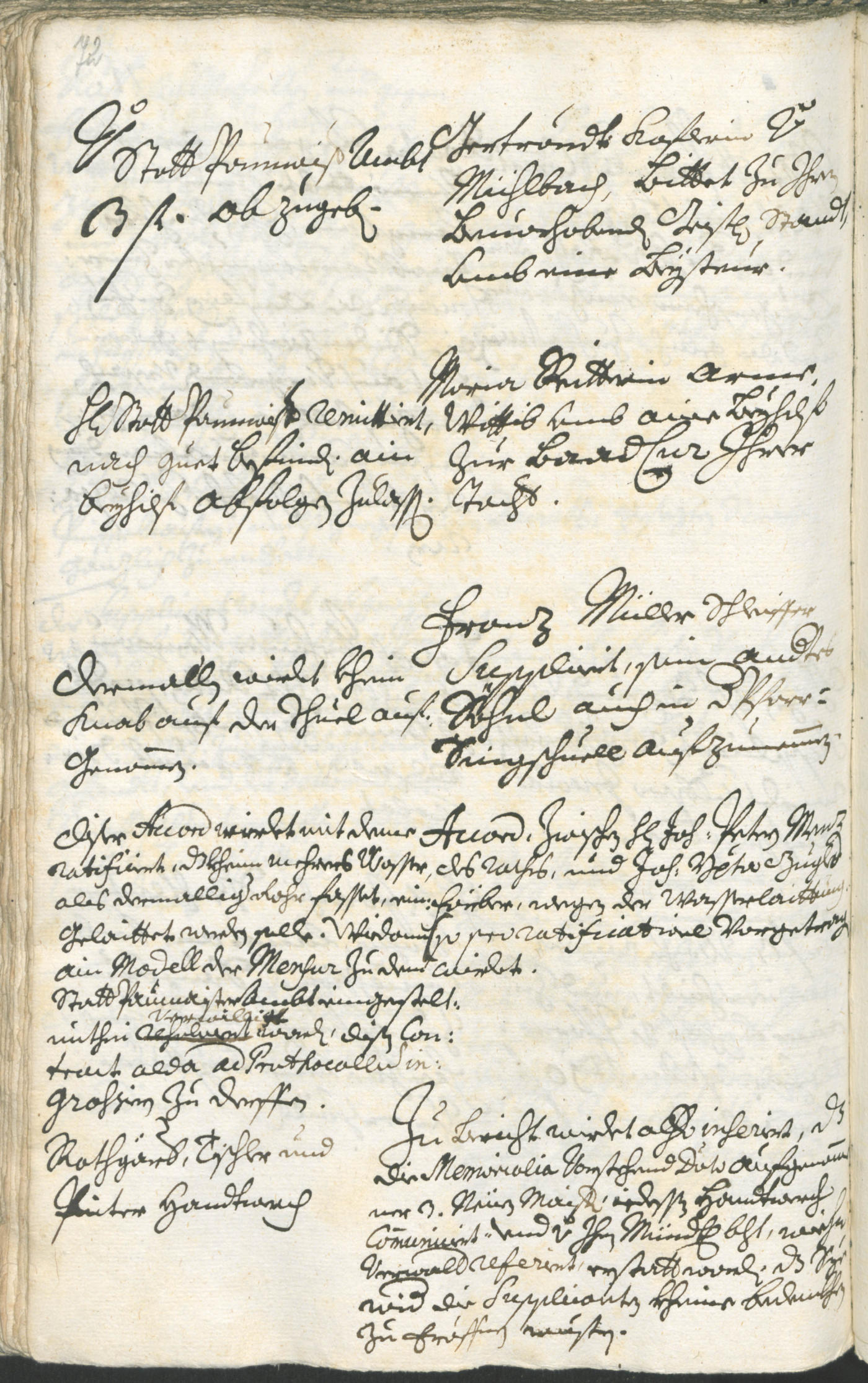 Stadtarchiv Bozen - BOhisto Ratsprotokoll 1732/35 