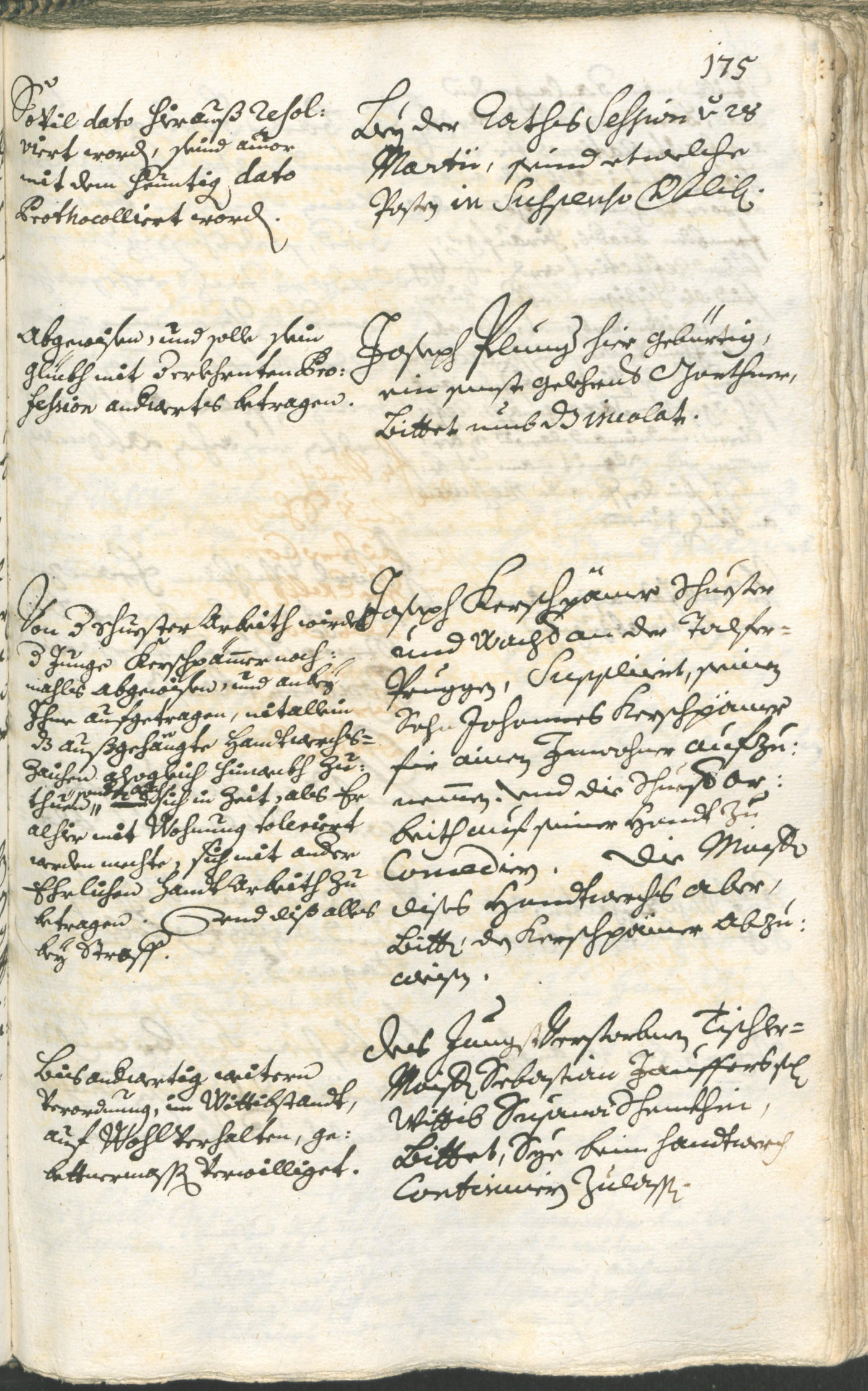 Stadtarchiv Bozen - BOhisto Ratsprotokoll 1732/35 