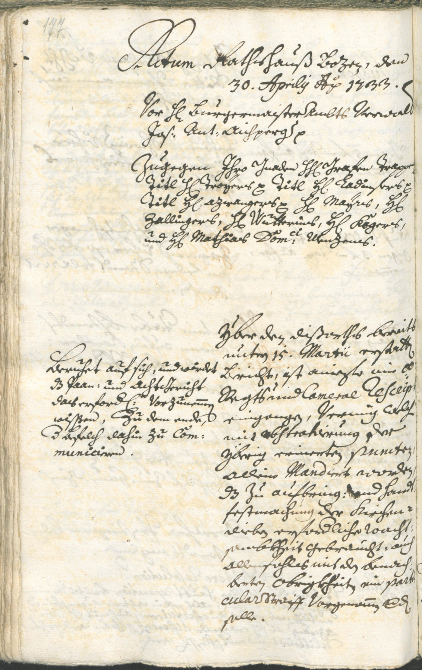 Civic Archives of Bozen-Bolzano - BOhisto Ratsprotokoll 1732/35 