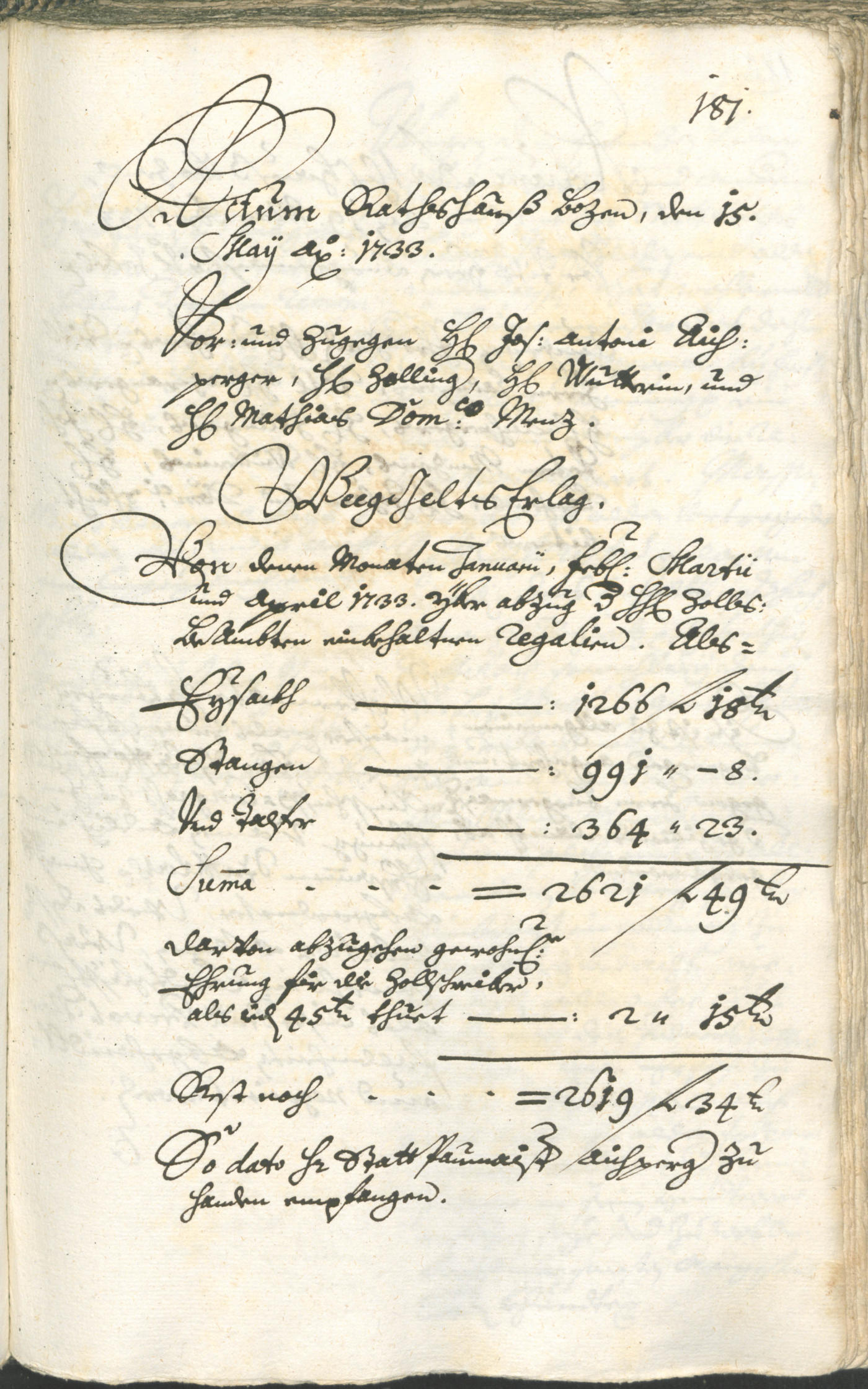 Archivio Storico della Città di Bolzano - BOhisto protocollo consiliare 1732/35 