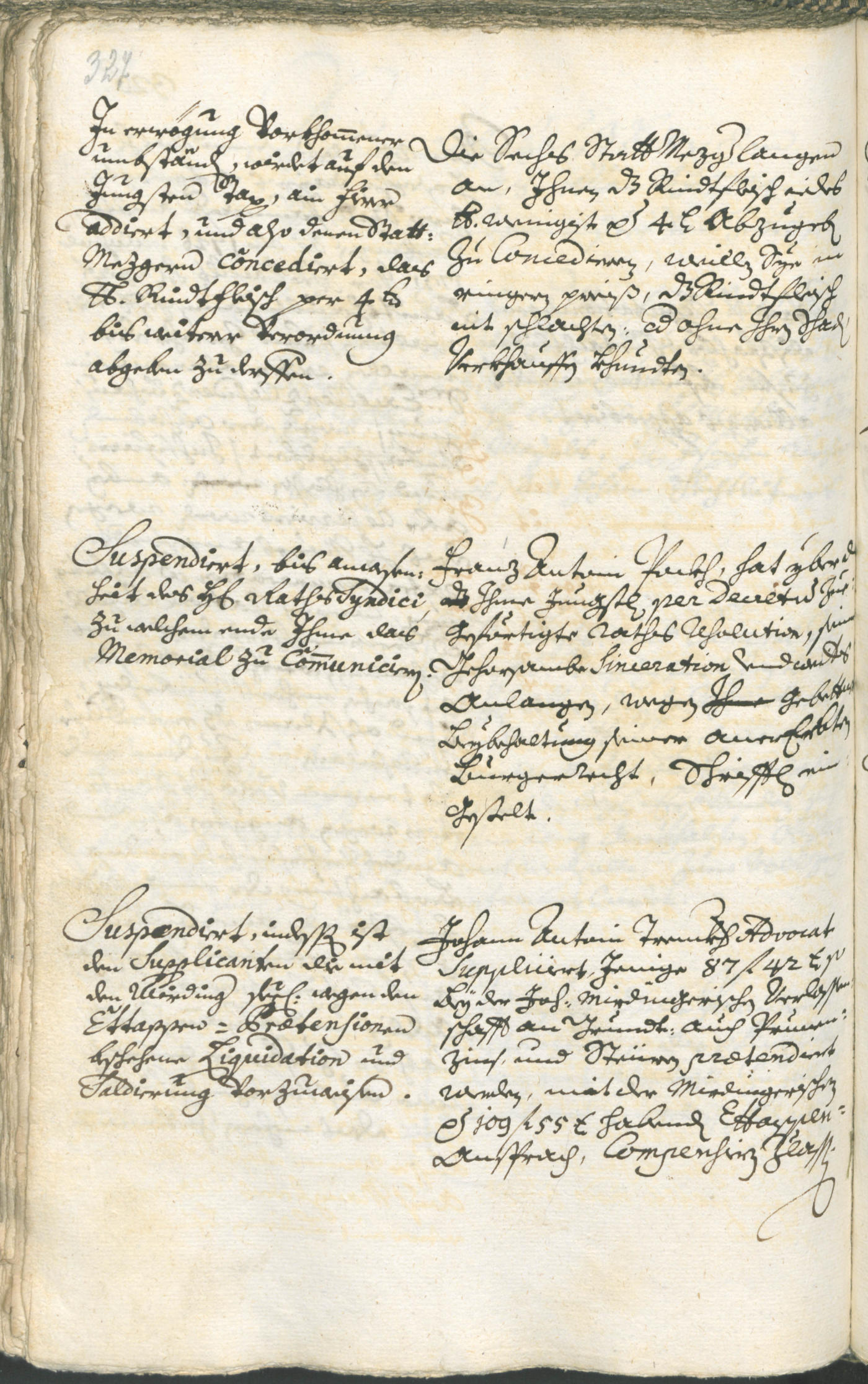 Stadtarchiv Bozen - BOhisto Ratsprotokoll 1732/35 