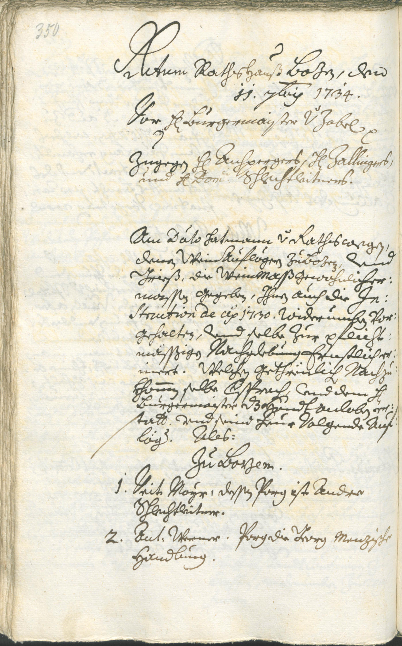 Civic Archives of Bozen-Bolzano - BOhisto Ratsprotokoll 1732/35 
