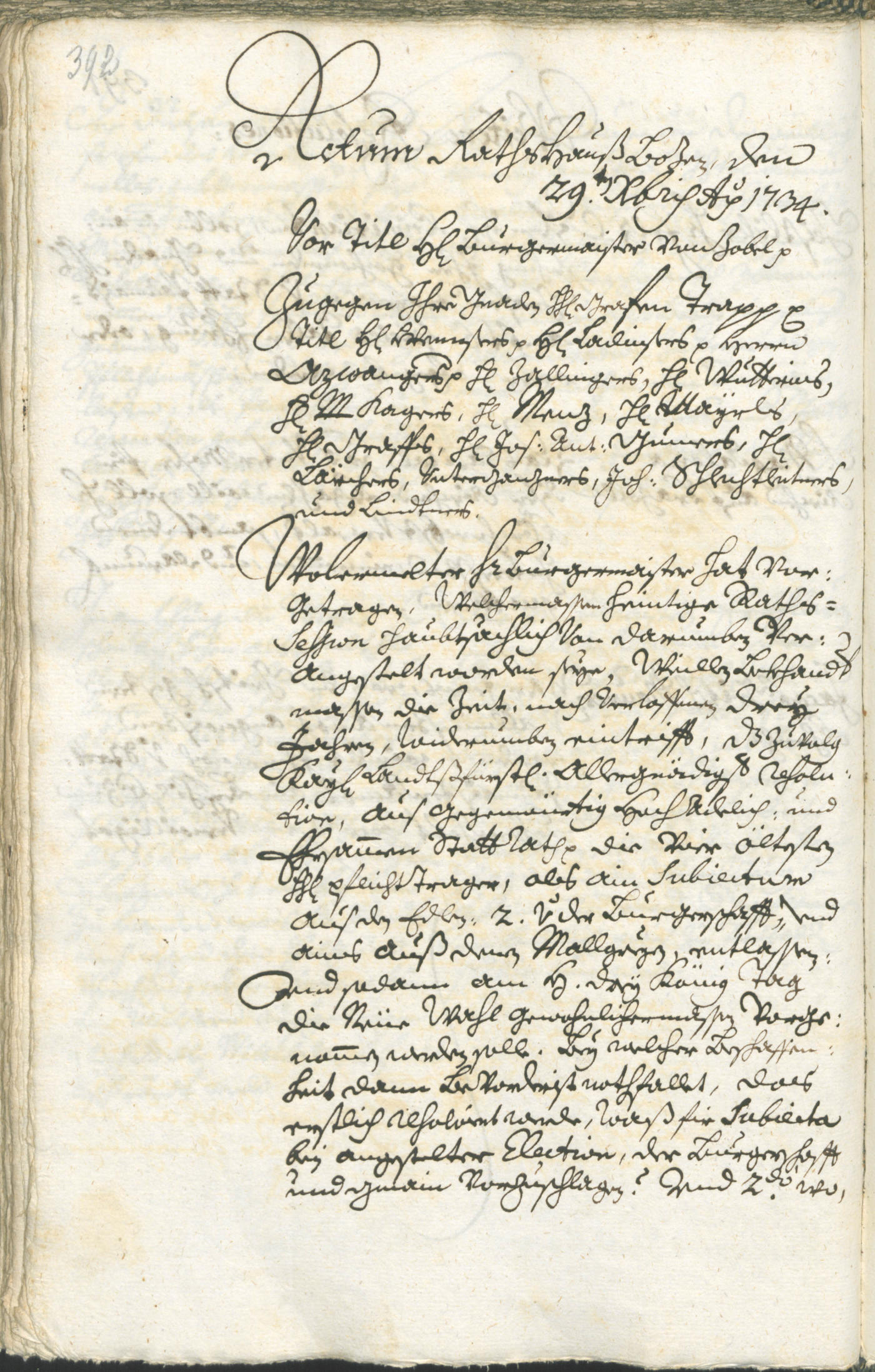 Civic Archives of Bozen-Bolzano - BOhisto Ratsprotokoll 1732/35 